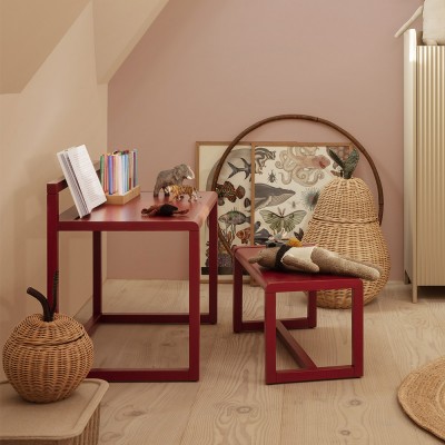 Banc Little Architect rouge coquelicot - Ferm Living