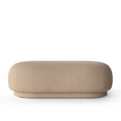 Pouf Rico Brossé sable - Ferm Living