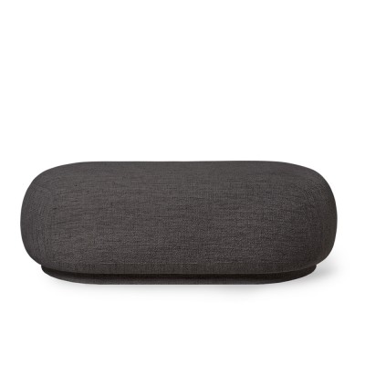 Pouf Rico Boucle gris foncé chaud - Ferm Living