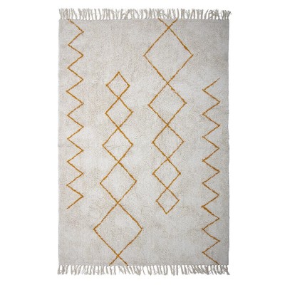 Tapis Huso jaune coton - Bloomingville