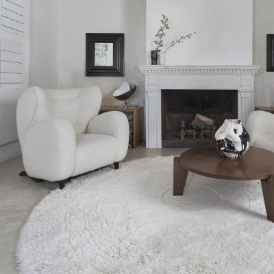 Tapis Woolable Arctic Circle Sheep blanc - Lorena Canals