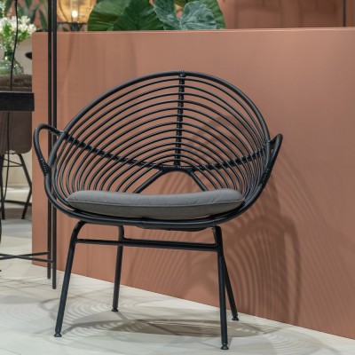 Fauteuil Rocco noir - Vincent Sheppard