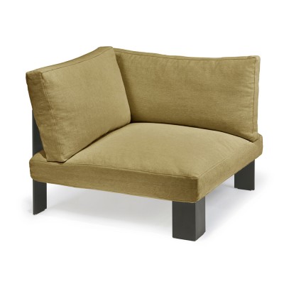 Fauteuil d'angle d'intérieur moutarde Bea Mombaers - Serax