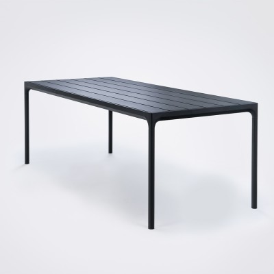 Table d'extérieur Four noir 90x210 cm - Houe