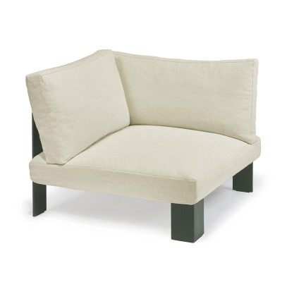 Fauteuil d'angle d'extérieur craie Bea Mombaers - Serax