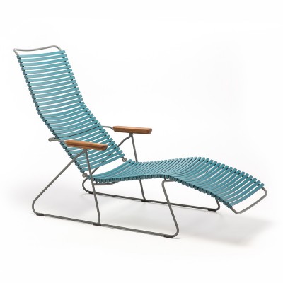 Chaise longue Click bleu pétrole - Houe