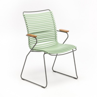 Chaise Click haut dos dusty green - Houe