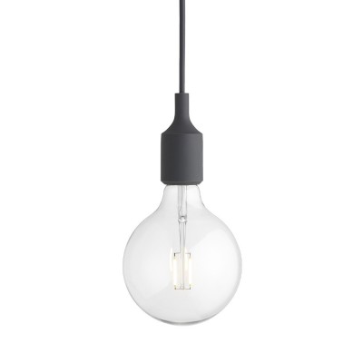 Suspension E27 gris foncé - Muuto