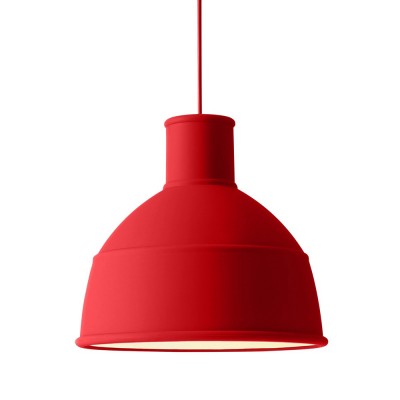 kreupel Bengelen Slim Unfold hanglamp rood | Muuto