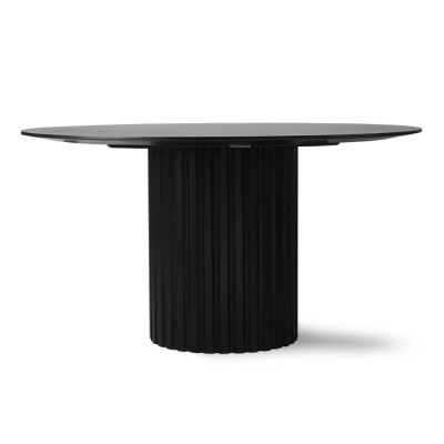 Table à manger ronde Pillar noir - HKliving