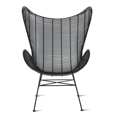 Fauteuil d'extérieur noir - HKliving
