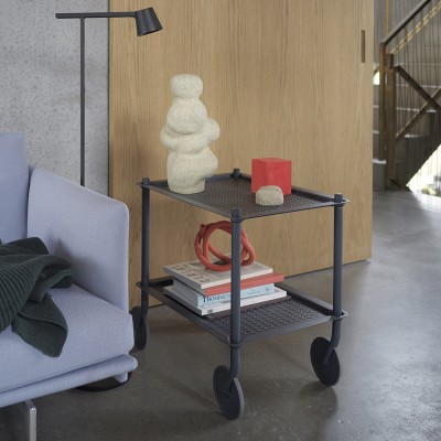 Desserte Flow bleu gris 2 étages - Muuto