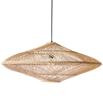 Suspension en osier ovale naturel - HKliving