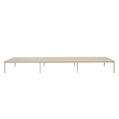 Table Linear System chêne naturel configuration 3 - Muuto