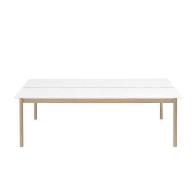 Table Linear System blanc & chêne - Muuto