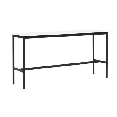 Table Base High stratifié blanc piétement noir - Muuto