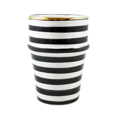 Tasse Beldi Gold noir rayé - Chabi Chic