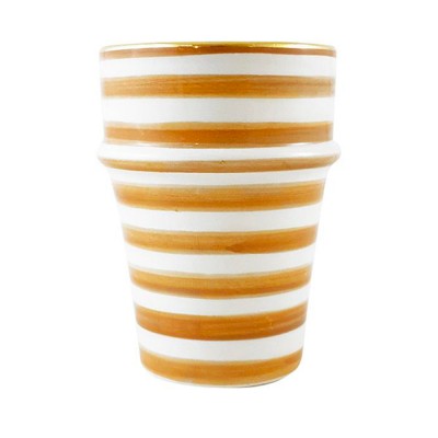 Tasse Beldi Gold orange foncé rayé - Chabi Chic