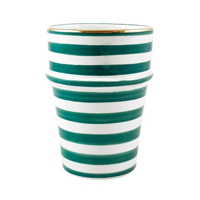 Tasse Beldi Gold vert rayé - Chabi Chic
