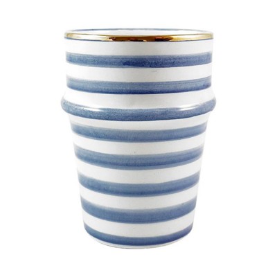 Tasse Beldi Gold bleu gris rayé - Chabi Chic
