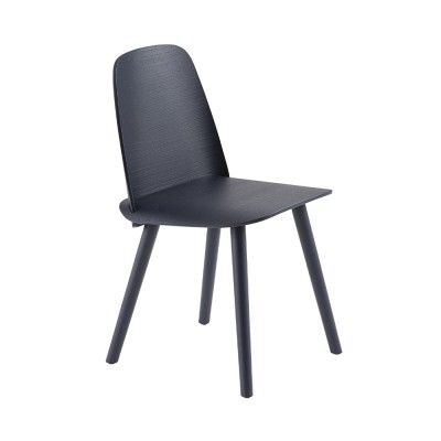 Chaise Nerd frêne bleu nuit - Muuto