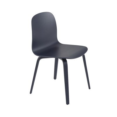 Chaise Visu frêne bleu nuit - Muuto