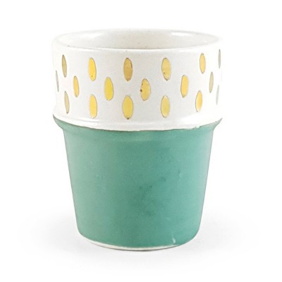 Tasse Nespresso Nour gold vert - Chabi Chic