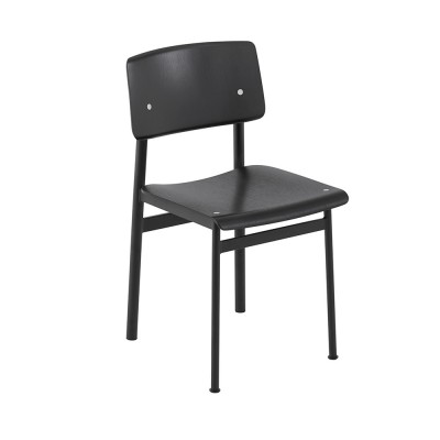 Chaise Loft chêne noir & acier noir - Muuto