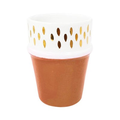 Tasse Beldi Nour gold marsala - Chabi Chic