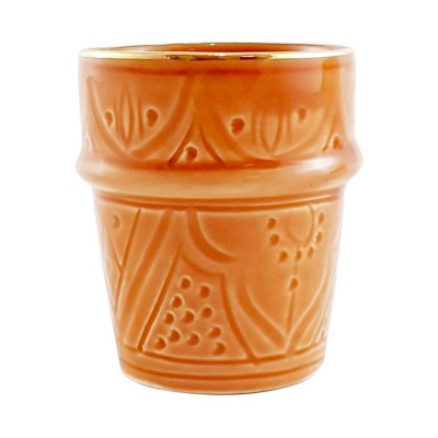 Tasse Nespresso Empreintes gold marsala - Chabi Chic