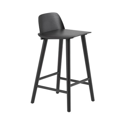 Tabouret Nerd frêne noir H79 cm - Muuto