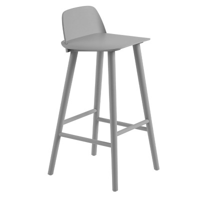 Tabouret de bar Nerd frêne gris H89 cm - Muuto