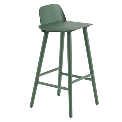 Tabouret de bar Nerd frêne vert H89 cm - Muuto