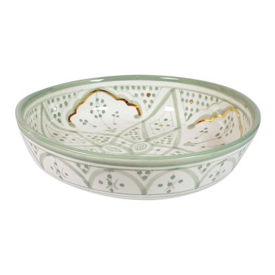 Assiette creuse vert amande zwak - Chabi Chic