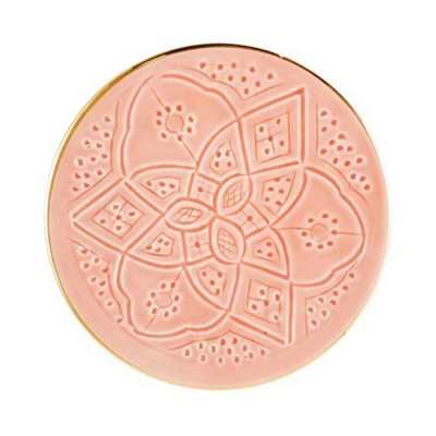 Assiette Empreinte gold rose clair - Chabi Chic
