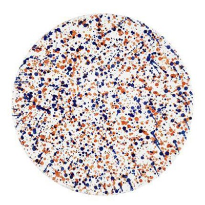 Assiette Granito bleu marsala - Chabi Chic