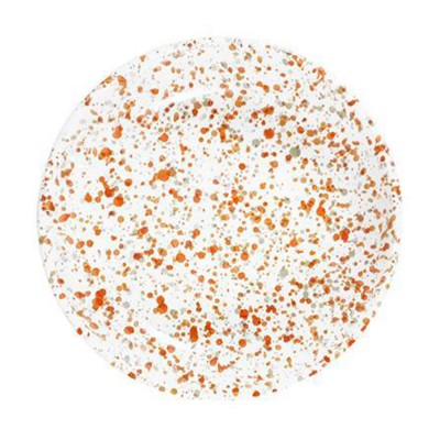 Assiette creuse Granito multicolore nude/vert amande - Chabi Chic