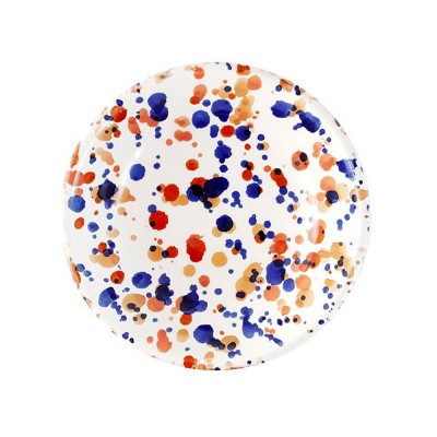 Assiette creuse Granito multicolore bleu - Chabi Chic