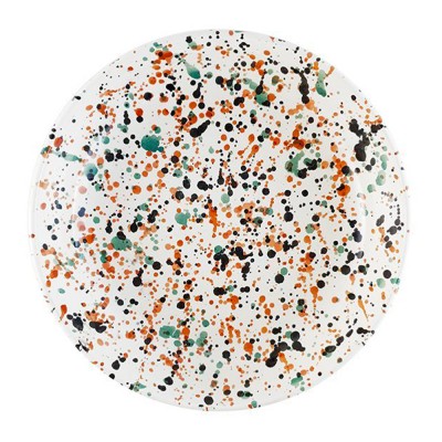 Assiette creuse Granito multicolore vert - Chabi Chic