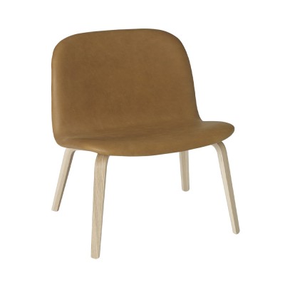 Chaise lounge Visu cuir cognac - Muuto