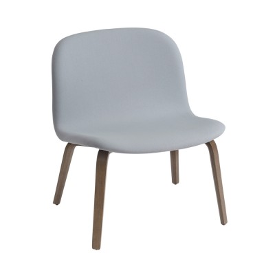 Chaise lounge Visu tissu Steelcut 120 bleu clair - Muuto