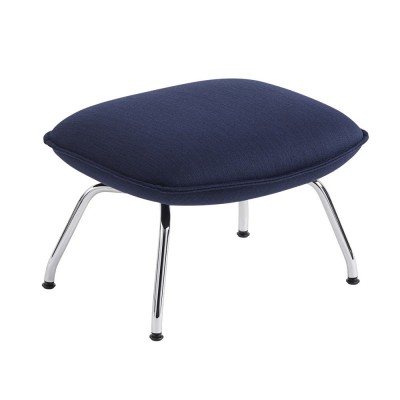 Repose-pieds Doze tissu Balder 782 bleu marine - Muuto