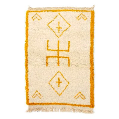 Tapis motifs berbère miel - Chabi Chic