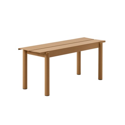 Banc Linear métal orange brûlé - Muuto