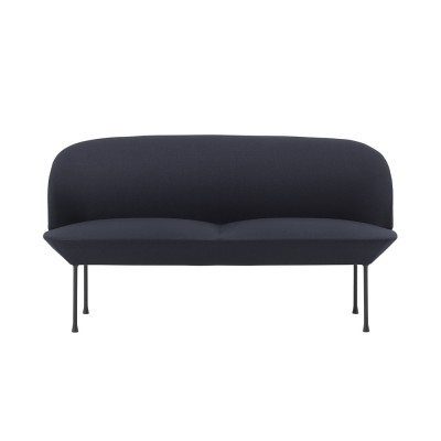 Canapé 2 places Oslo tissu bleu marine Fiord 554 - Muuto