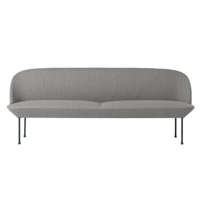 Canapé 3 places Oslo tissu gris clair Fiord 151 - Muuto