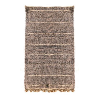 Tapis Beni Ourain motifs lignes beige gris L - Chabi Chic