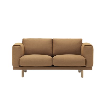 Canapé 2 places Rest Studio tissu Fiord 451 brun clair - Muuto