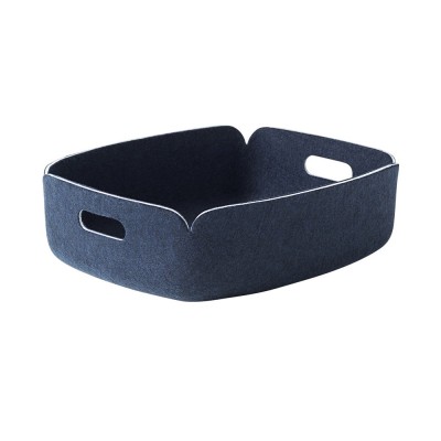 Panier Restore Tray bleu nuit - Muuto