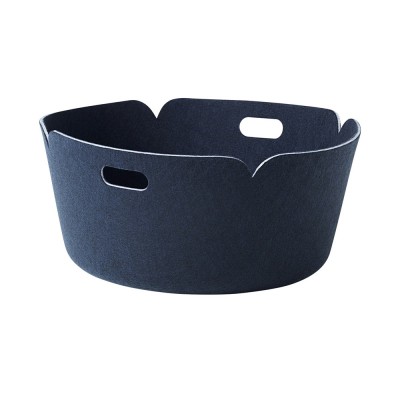 Panier Restore Round bleu nuit - Muuto